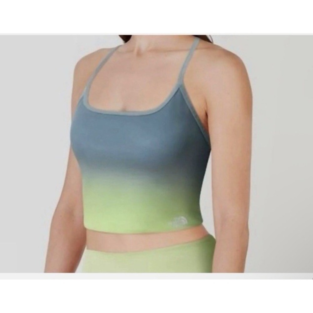 The North Face Women Size Medium Dune‎ Sky Cropped Tankette LT GBLBUOM & Sky